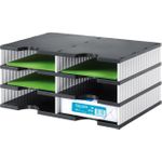 styrodoc duo Dateiablagebox Polystyrol Schwarz - Weiß (268-0203.09)