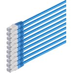 S/CONN maximum connectivity Netzwerkkabel-Patchkabel, cat 6, S/FTP, PIMF, Halogenfrei, VE10, blau, 1,0m (75711-HB-SET10)