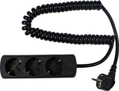 as - Schwabe 11432 Steckdosenleiste ohne Schalter Schwarz Schutzkontakt (11432)