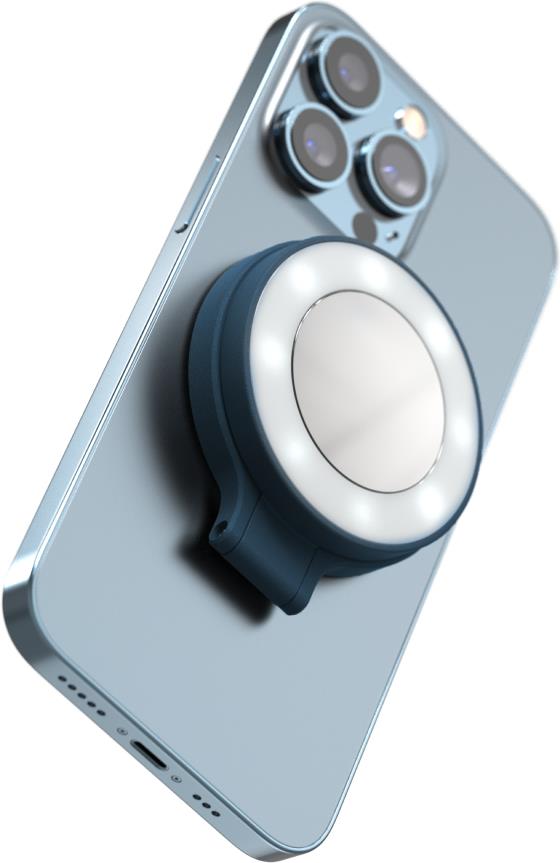 ShiftCam SnapLight magnetisches LED Ringlicht für Smartphones dunkelblau (SL-IN-AB-EF)