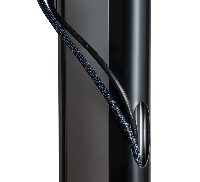 B-TECH System X BT8380-180/B V3 Vertikale Säule 1800 mm Aluminium Schwarz