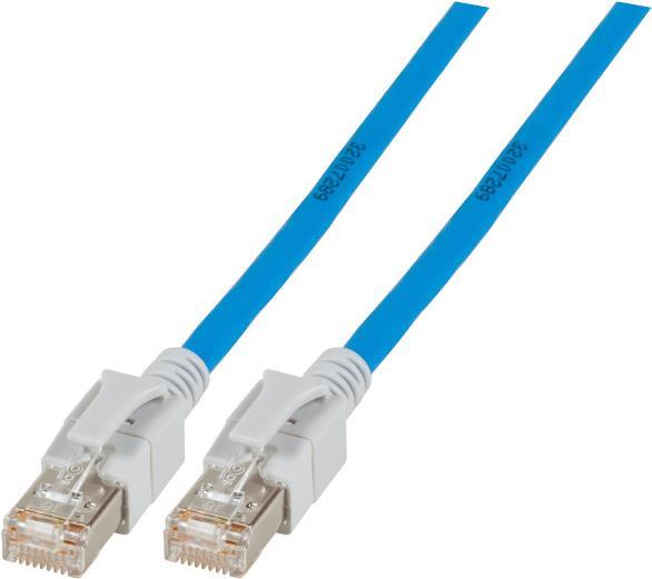 EFB-Elektronik RJ45 Patchkabel Cat.6A S/FTP FRNC VC LED blau 1,5m Hersteller: EFB Elektronik (DCK1001BL.1,5)