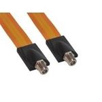 SAT Fensterdurchführung High-Quality, transparent, Gesamtlänge inkl. Stecker 26,5cm, flexible Länge 17,5cm, Good Connections (S-1000Q)