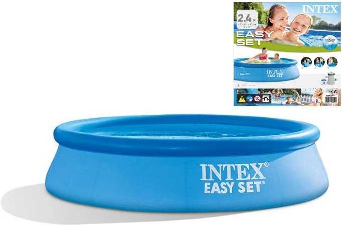 Intex 28108GN Aufstellpool Gerahmter Pool Rund Blau (28108GN)