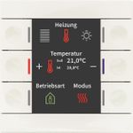 MDT BE-TAS86T.02 Taster Smart 86 mit Farbdisplay und Temperatursensor Rws glä (BE-TAS86T.02)