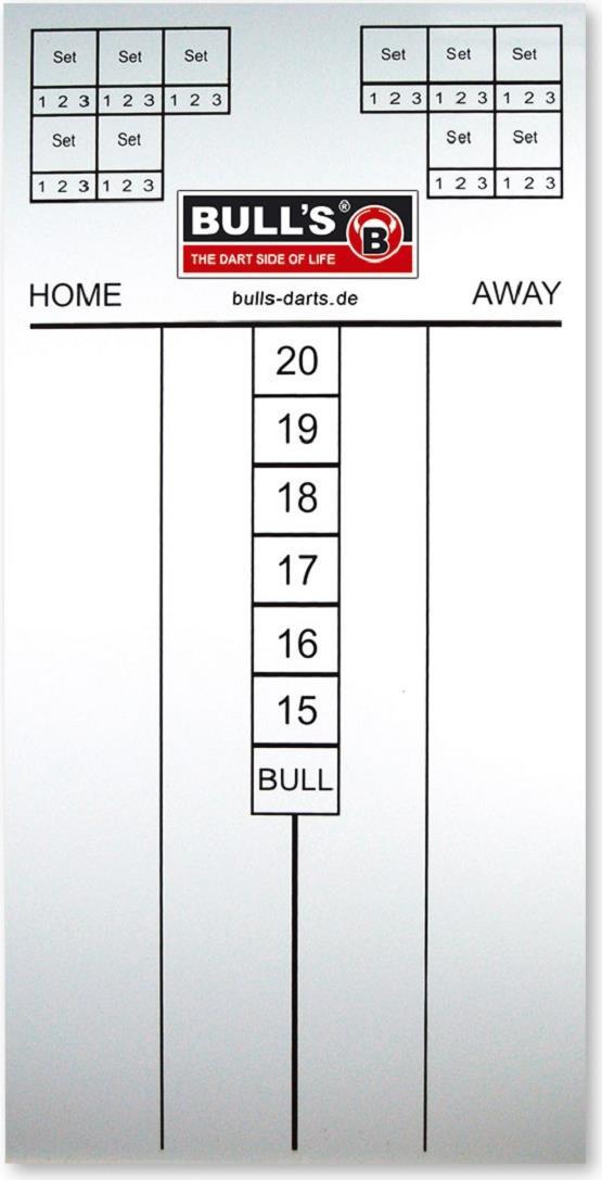 BULL'S 1 BULL'S Basic Marker Masterscoreboard 30 x 60 cm (67304)