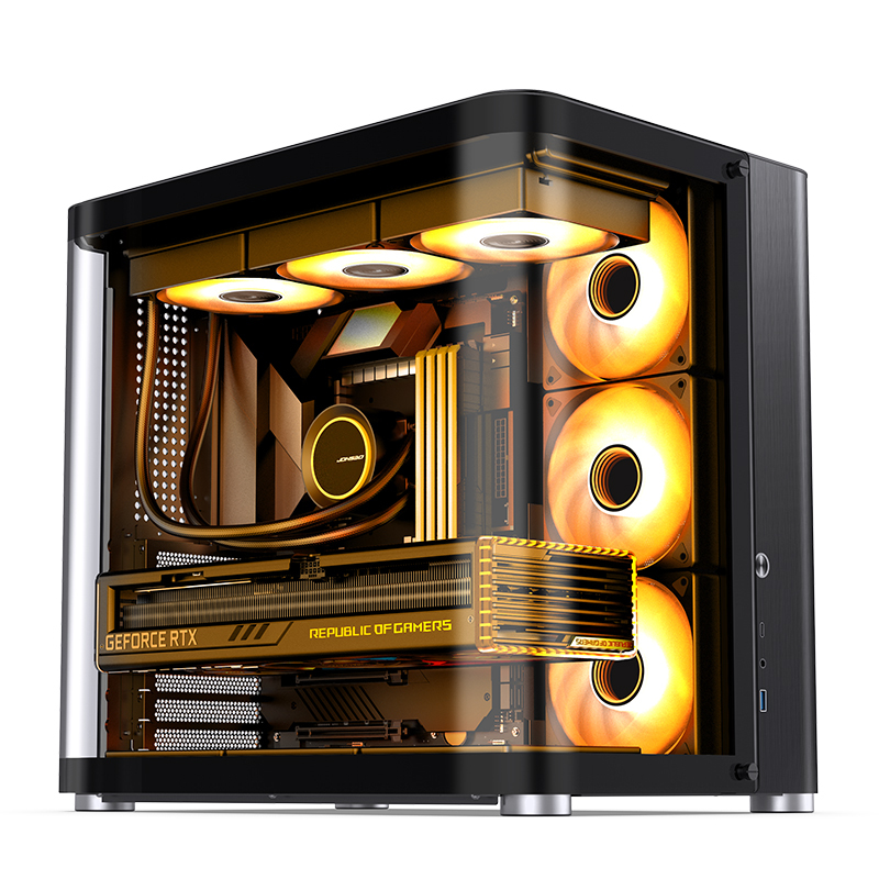 Jonsbo TK-2 2.0 Midi Tower Gehärtetes Glas ATX Schwarz