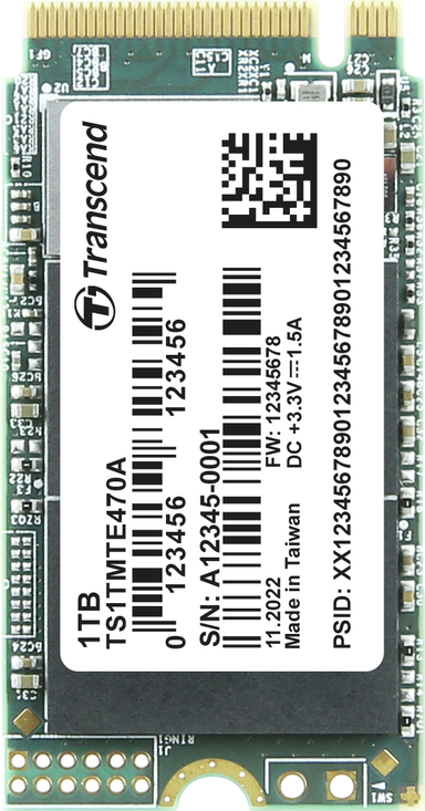 Transcend MTE470A M.2 1 TB PCI Express 3.0 NVMe 3D NAND (TS1TMTE470A)