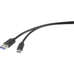 Renkforce RF-4535906 USB Kabel 1,8 m USB 3.2 Gen 1 (3.1 Gen 1) USB A USB C Schwarz (RF-4535906)