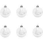 EUROPALMS Dekokugel 7cm, weiß 6x (83501254)