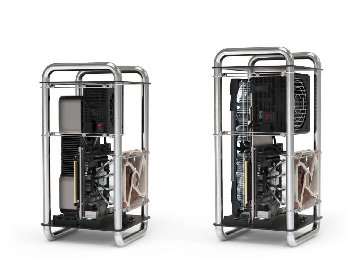 Streacom DA6 Mini-ITX Gehäuse Chrom