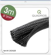 Quadrios 23CA228 23CA228 Geflechtschlauch Schwarz Polyester 3 bis 4 mm 3 m (23CA228)
