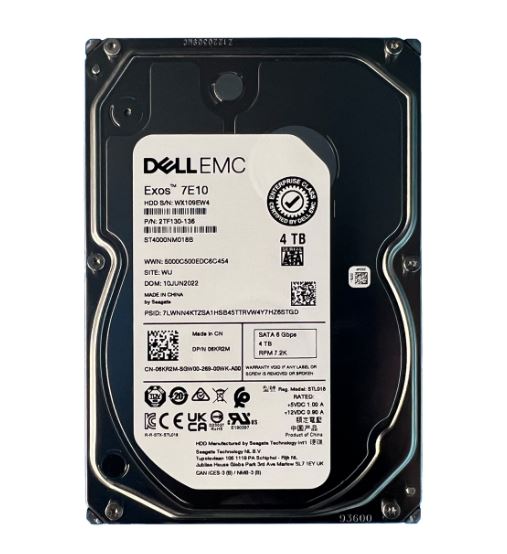 Dell 6KR2M 4TB SATA 7.2K 6GBPS 3.5" Drive ST4000NM018B (6KR2M)