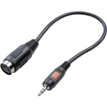 SpeaKa Professional DIN-Anschluss / Klinke Audio Adapter [1x Klinkenstecker 3.5 mm - 1x Diodenbuchse 5pol (DIN)] Schwarz (SP-7869840)