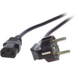 EFB-Elektronik Netzleitung Schutzkontakt 90°- C13 180° schwarz 1,0 m, 3 x 0,75 mm² Hersteller: EFB Elektronik (EK504.1V2)