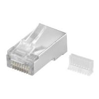 Modularstecker RJ45, 8P8C, geschirmt, für Rundkabel, mit Einfädelhilfe, Good Connections® (MOD-88MSRE)