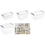 keeeper Aufbewahrungsbox / Clipbox leonie, 11,4 Liter Box mit Deckel, Deckel mit Clipverschlüssen, Clips mit - 1 Stück (1115800100000)