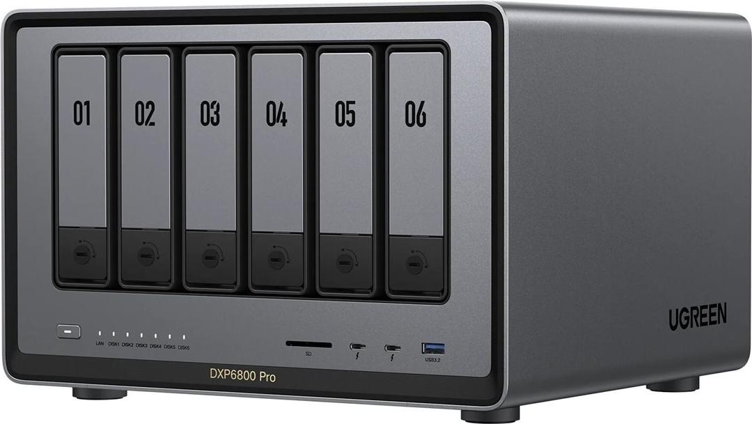 Ugreen NASync DXP6800 Pro NAS System 6-Bay - Storage Server (25899B)