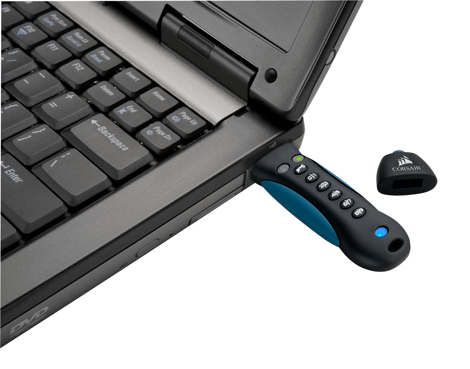 Corsair Flash Padlock 3 64 GB USB-Stick USB 3.0 Schwarz, Blau