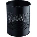 DURABLE Papierkorb Metall 15L rund mit Perforation 165 mm 1 ST 331001