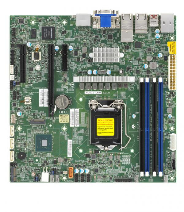 Supermicro X12SCZ-TLN4F Server-Mainboard micro ATX LGA 1200 Intel W480