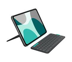 Logitech Flip Folio Graphit QWERTZ Schweiz Bluetooth Tastaturhülle für iPad Air/Pro 27,90cm (11")