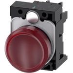 Siemens Meldeleuchte flach Rot 24 V/AC, 24 V/DC SIRIUS ACT 3SU1102-6AA20-1AA0 1 St. (3SU1102-6AA20-1AA0)