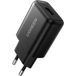 Ugreen 70273 Ladegerät für Mobilgeräte Smartphone Schwarz USB Schnellladung Indoor (70273)