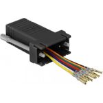 Delock Adapter D-Sub 9 Pin Buchse zu RJ45 Buchse Montagesatz schwarz (66165)