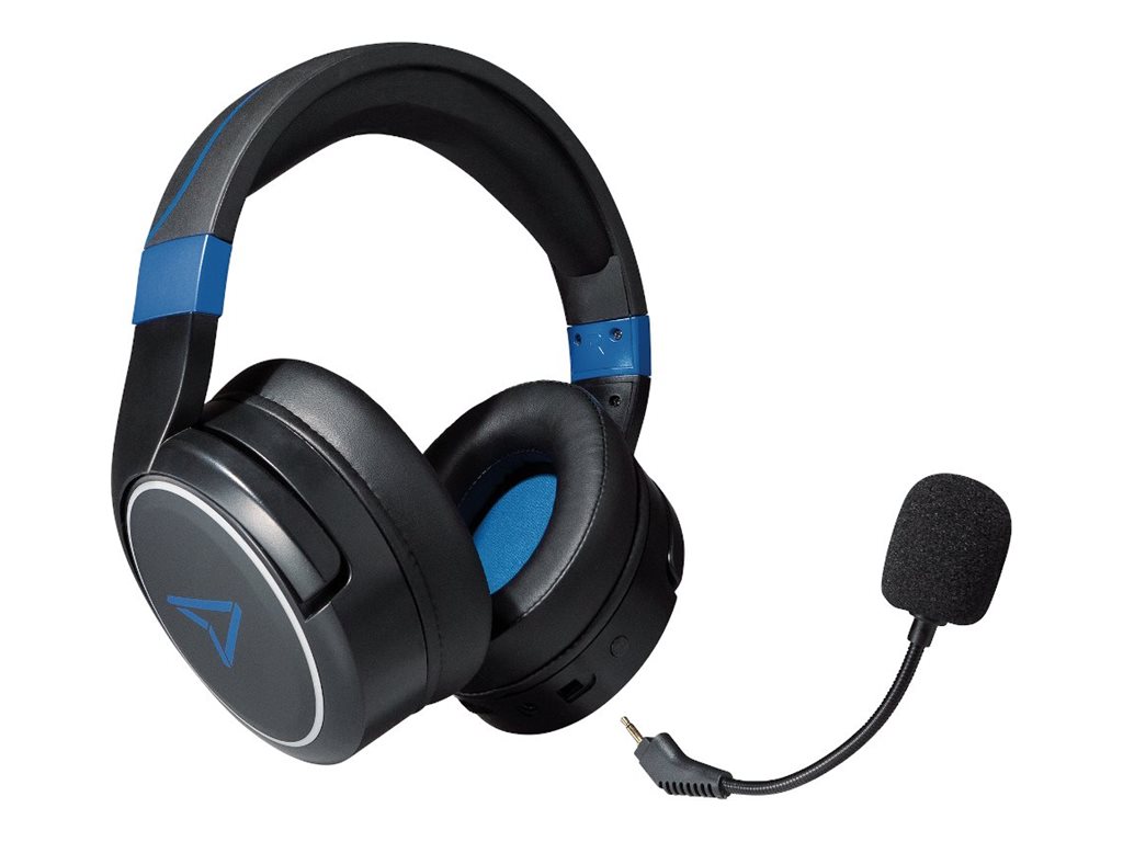 Lexip Steelplay Metaltech Kabelloses Gaming-Headset 2,4 GHz Bluetooth 32 h Akkulaufzeit Kobalt Schwarz/Blau