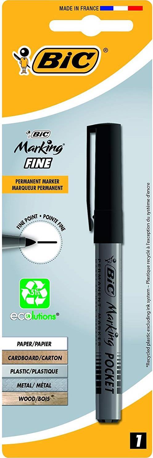 BIC Marking Pocket 1445 Permanentmarker 1.1 mm Schwarz