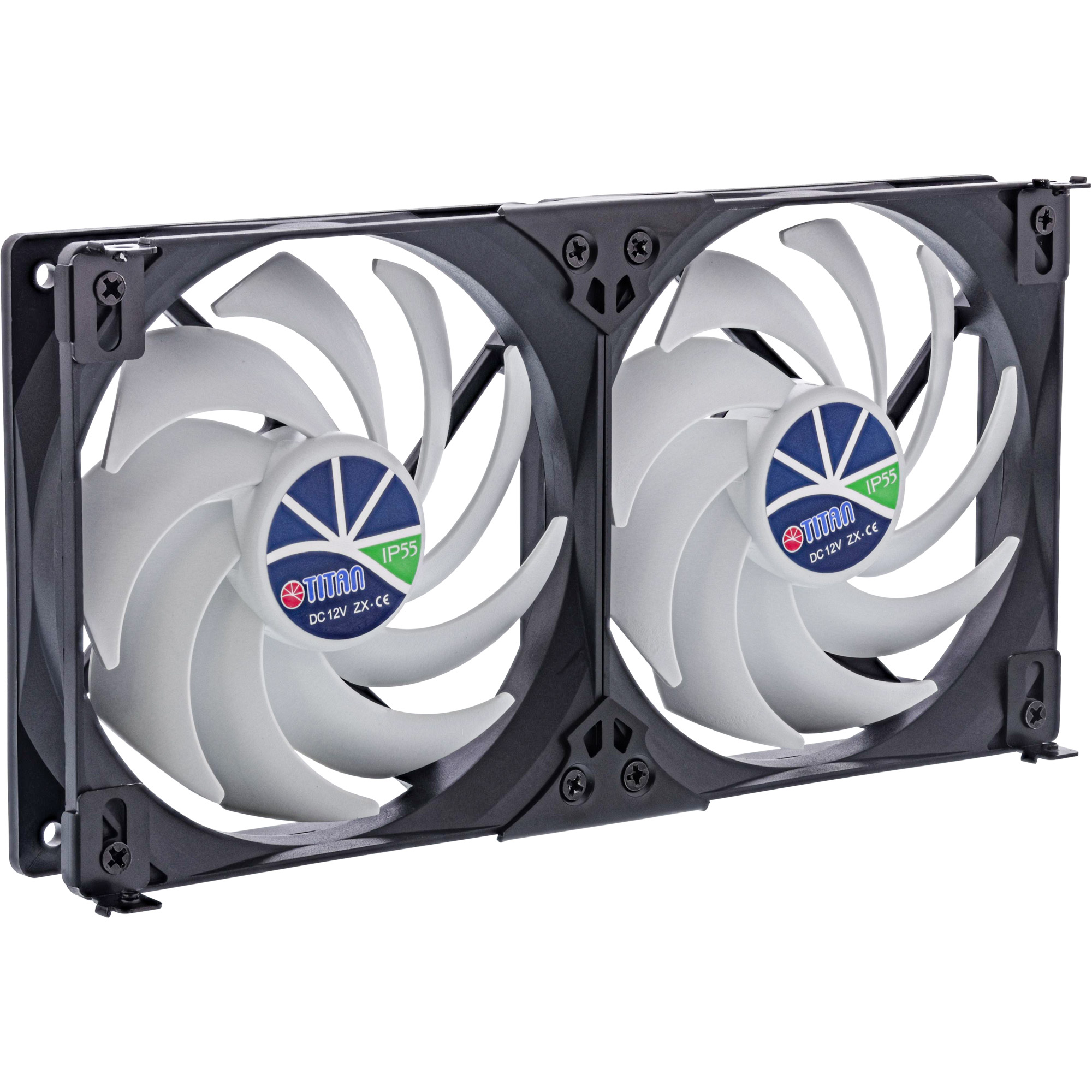 Titan TTC-SC22(B)/V2+ Kühlschrank-Doppellüfter 120x25mm 12V IP55