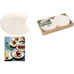 PAPSTAR Zuckerrohr-Teller "pure", Halbmond, 120 mm, 12er aus Zuckerrohr, kompostierbar, mikrowellengeeignet bis - 1 Stück (89998)