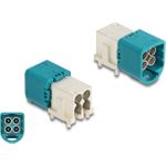 Delock Mini FAKRA Z Stecker quad nach unten gewinkelt A-Typ PCB (90115)