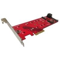 ROLINE PCIe Adapter 2x SATA M.2 NGFF + 1x PCIe M.2 NGFF (15.06.2172)