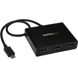 StarTech.com USB-C DisplayPort Hub - 3 Port - Verkettungsfähig - USB Typ C Mo...