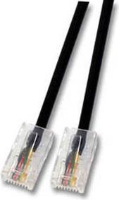 EFB-Elektronik Modularkabel RJ45 (8/4) - RJ45 (8/4), schwarz, 3 m Hersteller: EFB Elektronik (K2408.3)