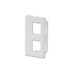 LINDY Modular AV Face Plate System Dual Snap-in Block (60552)
