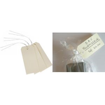AVERY Gepäckanhänger, 120 x 60 mm, neutral, mit Draht beige, aus Pappe 160 g/qm, mit Lochverstärkungsringe: - 1 Stück (75-410)
