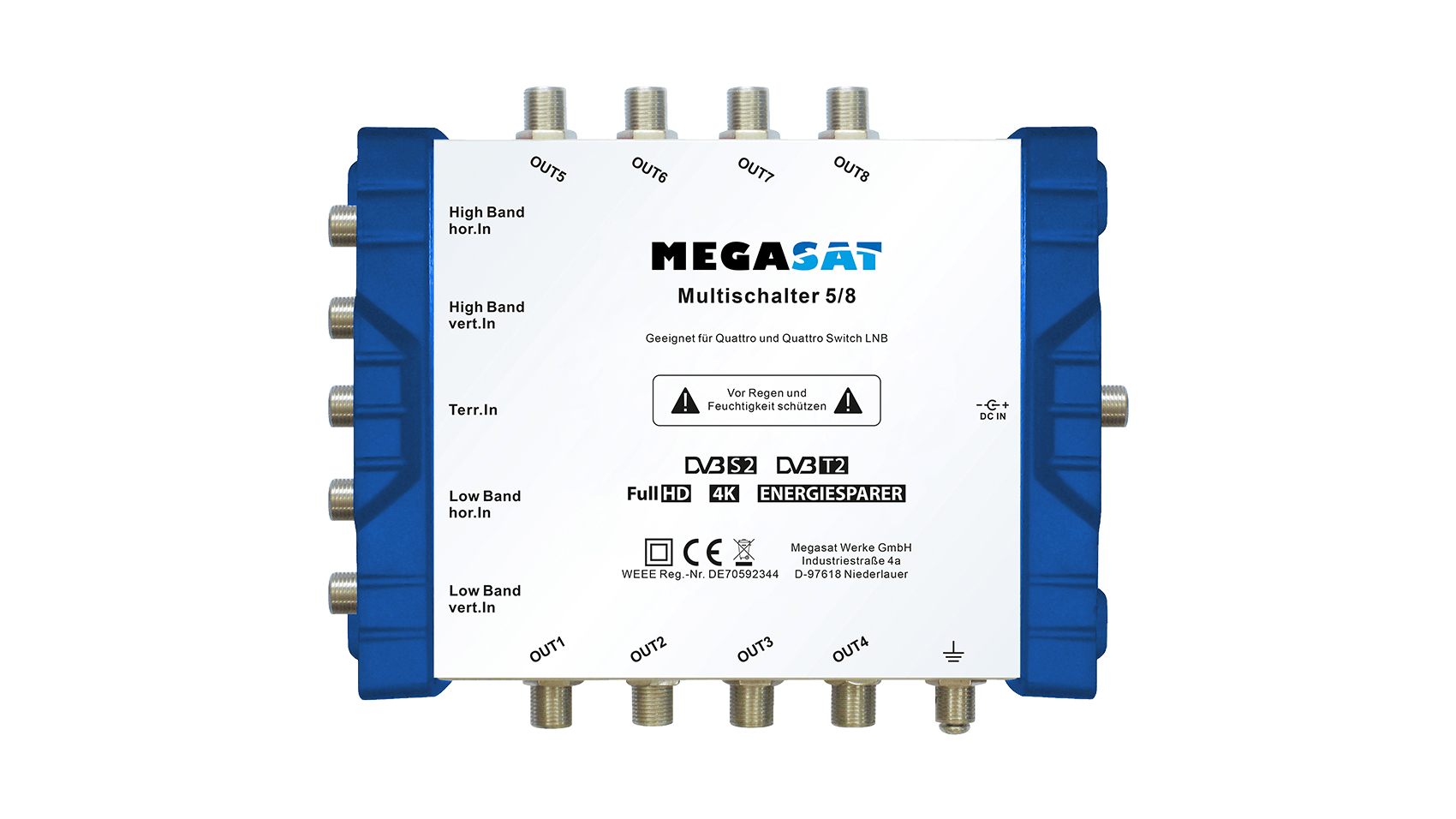 Megasat Multiswitch 5/8 Silber