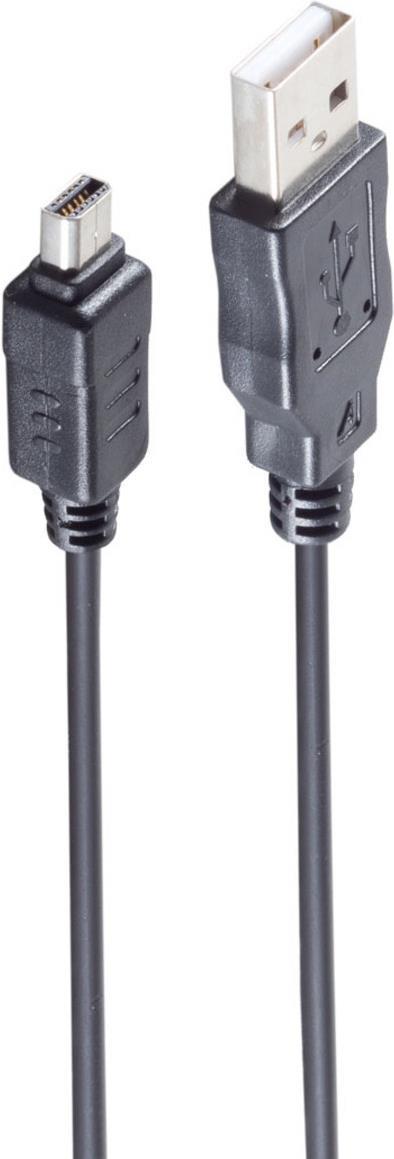 shiverpeaks -BASIC-S--USB 2.0 A Stecker auf Mini USB 2.0 - 12 pin Stecker, 1,5m (BS77372)