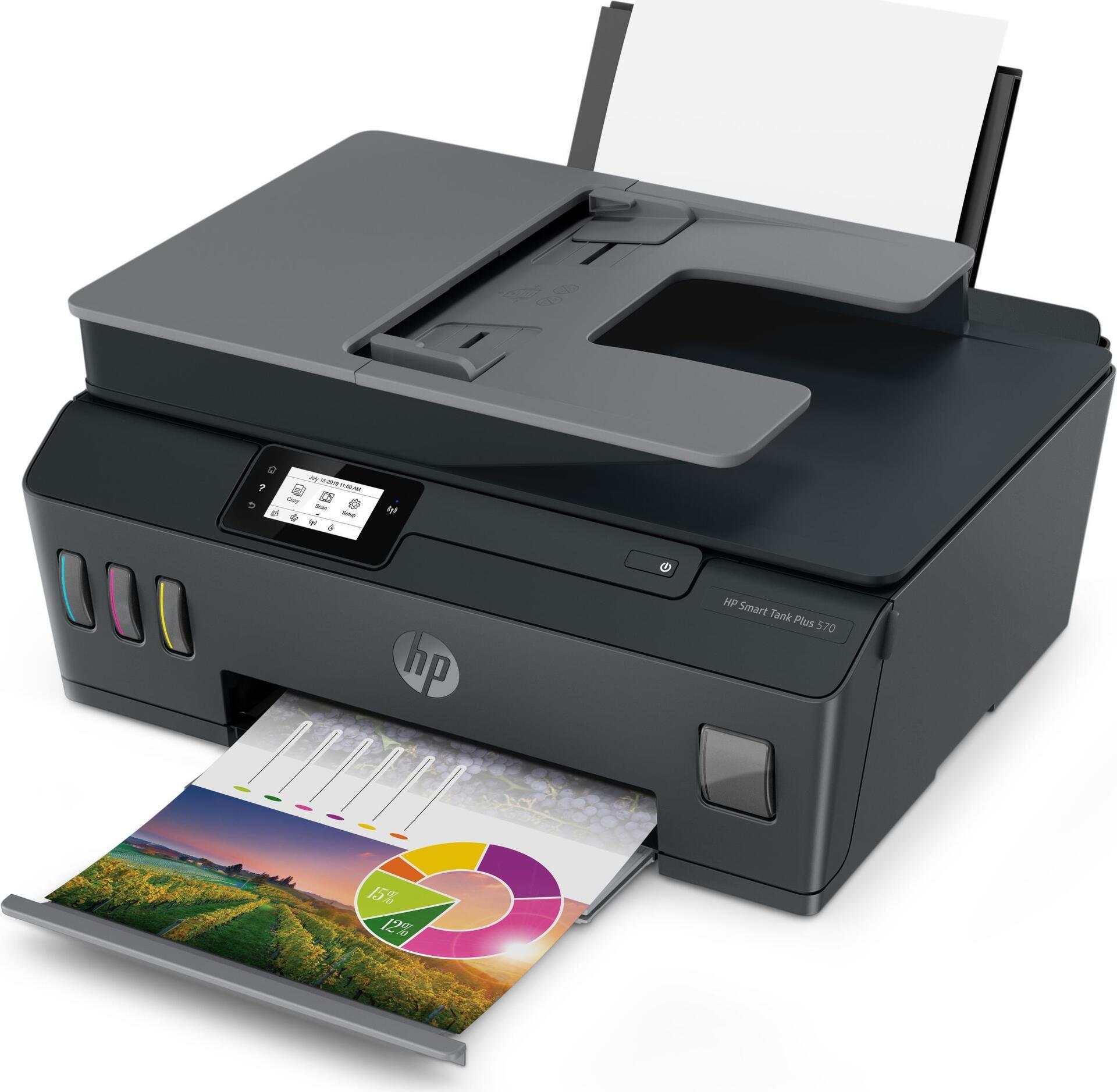 HP Smart Tank Plus 570 Thermal Inkjet A4 4800 x 1200 DPI 11 Seiten pro Minute WLAN (5HX14A) (geöffnet)