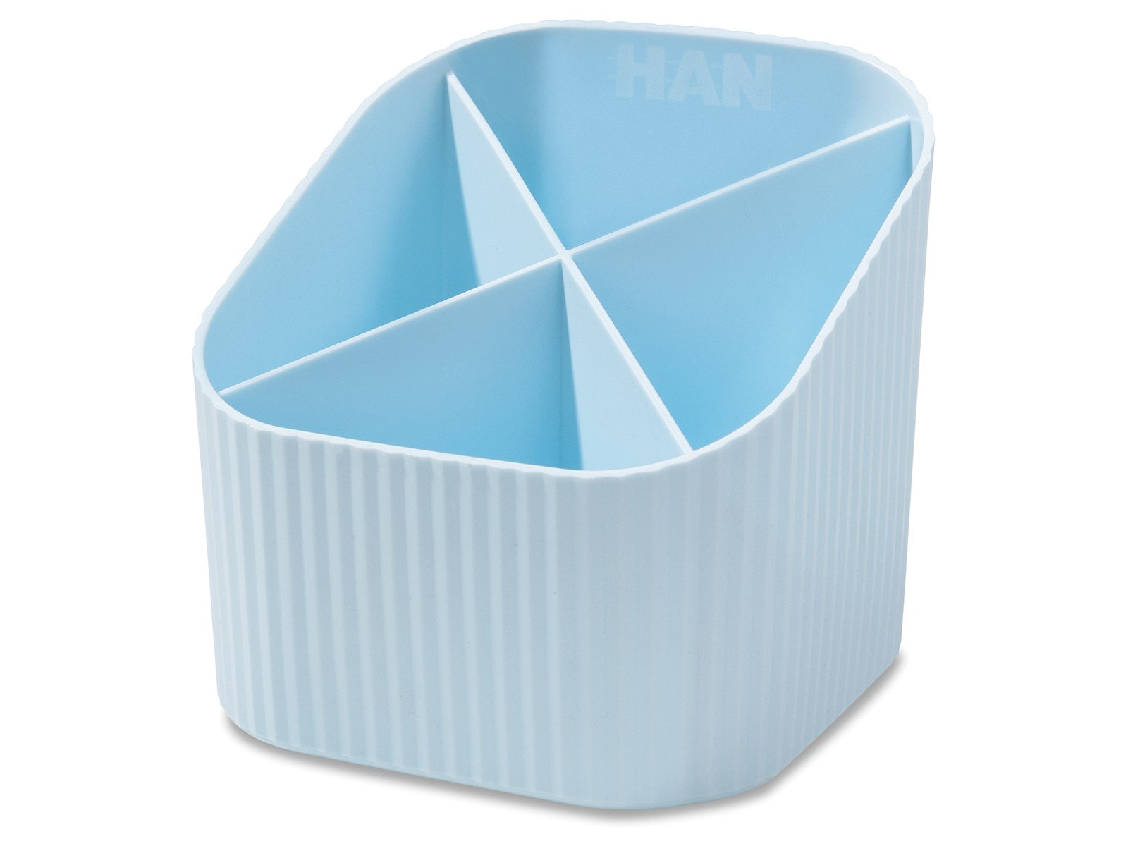 HAN X-LOOP Stiftehalter Kunststoff 4 Fächer Pastellblau