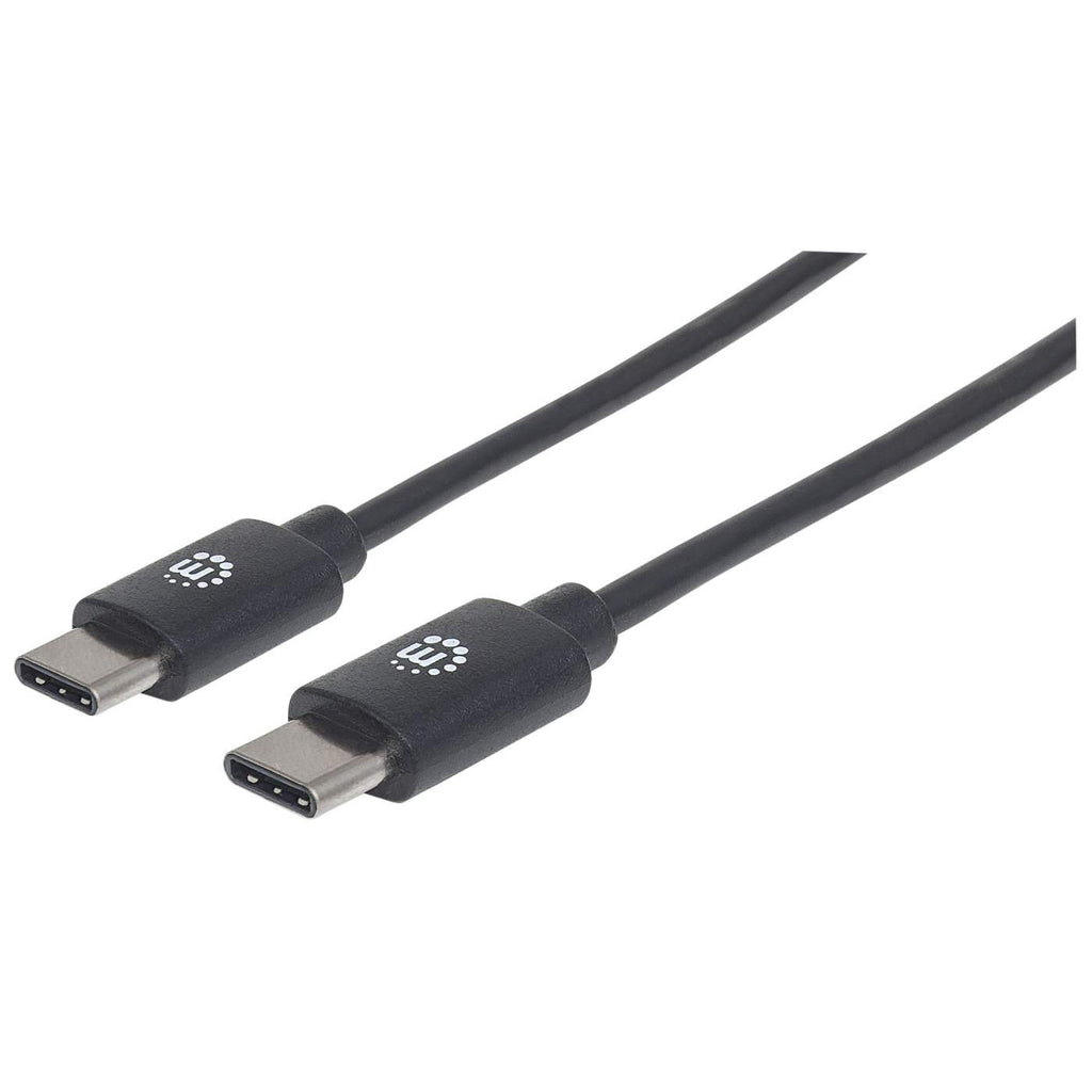 Manhattan USB-C Kabel USB-C auf USB-C 1 m USB 2.0 480 Mbit/s Schwarz