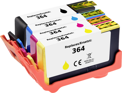 Renkforce Druckerpatrone ersetzt HP 364, N9J73AE, CB316EE, CB318EE, CB319EE, CB320EE Kompatibel Kombi-Pack Cyan, Magenta, Gelb, Schwarz RF-I-HP364BKCMY4PK (RF-6922974)