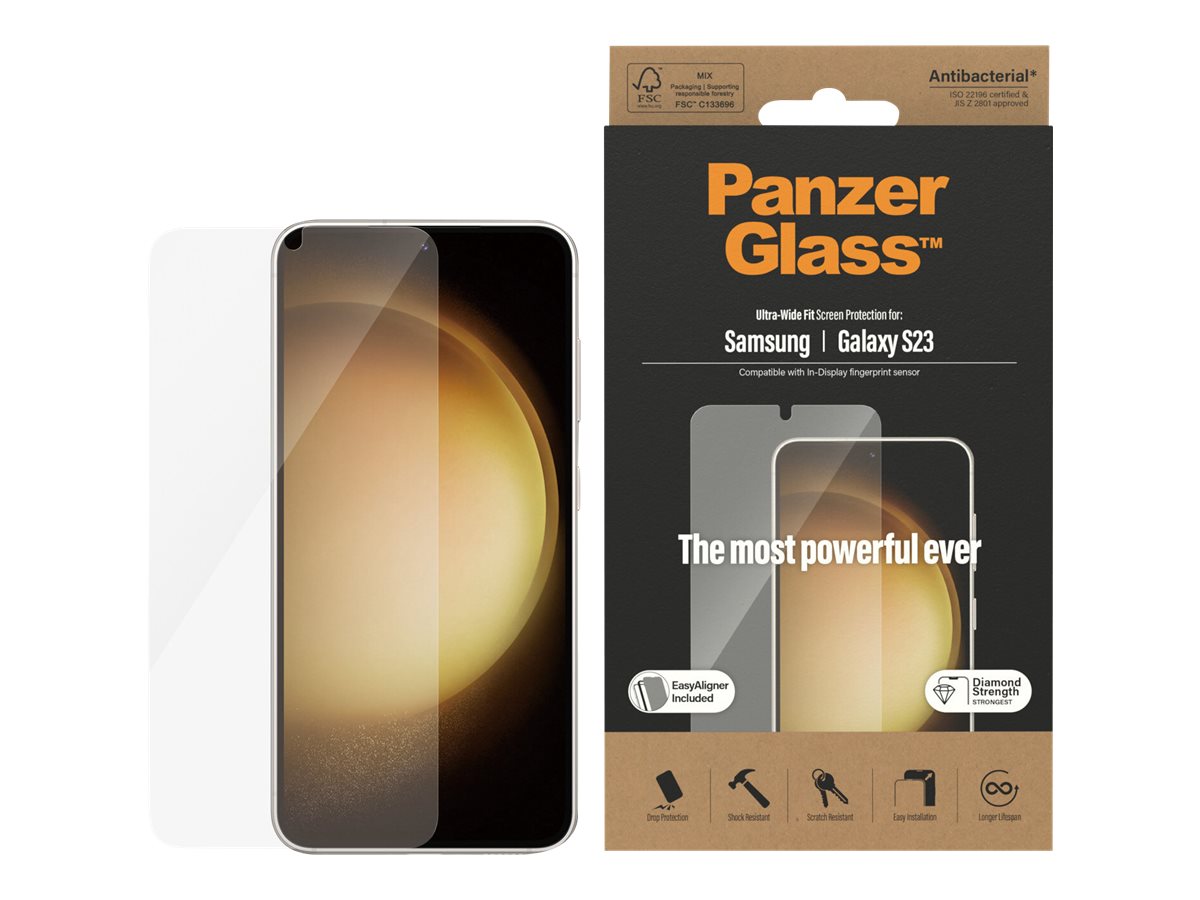 PanzerGlass Ultra-Wide Fit Displayschutz Samsung Galaxy S23 Transparent