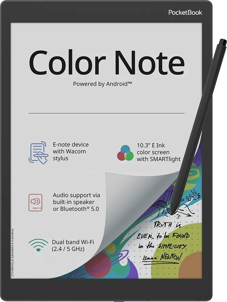 Pocketbook Color Note 10.3" E-Book Reader (PB1041-1-WW-B)