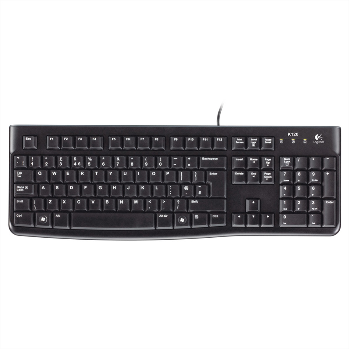 Logitech K120 for Business USB Tastatur QWERTZ Weiß