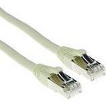 ACT Ivory 0.5 meter LSZH SFTP CAT6A patch cable snagless with RJ45 connectors CAT6A S/FTP LSZH SNG IV 0 .50M (FB7400)