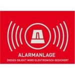 ABUS Warnaufkleber Alarm -D- 74x52,5mm AU1323 (AU1323)